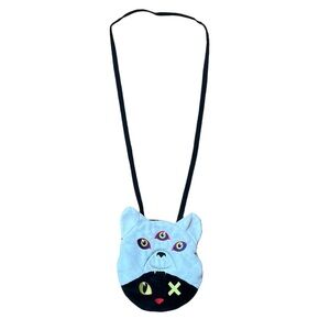 Meow Wolf Cat Wolf Twisted Multiverse Black White Crossbody Shoulder Bag
